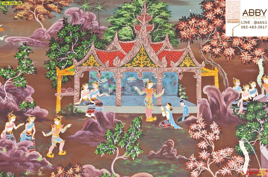 ภาพวาดพุทธศาสนาแบบไทยแท้