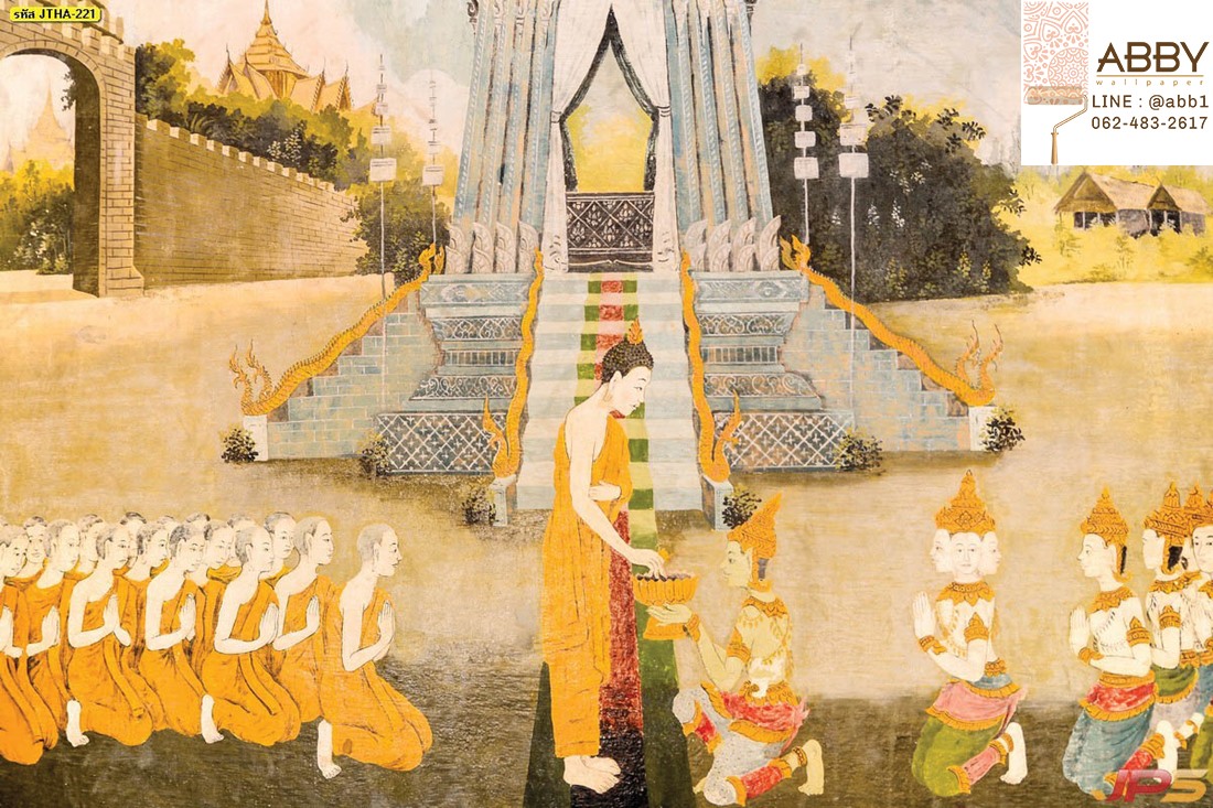 ภาพวาดศิลปะไทยเกี่ยกับพุทธศาสนาไทย