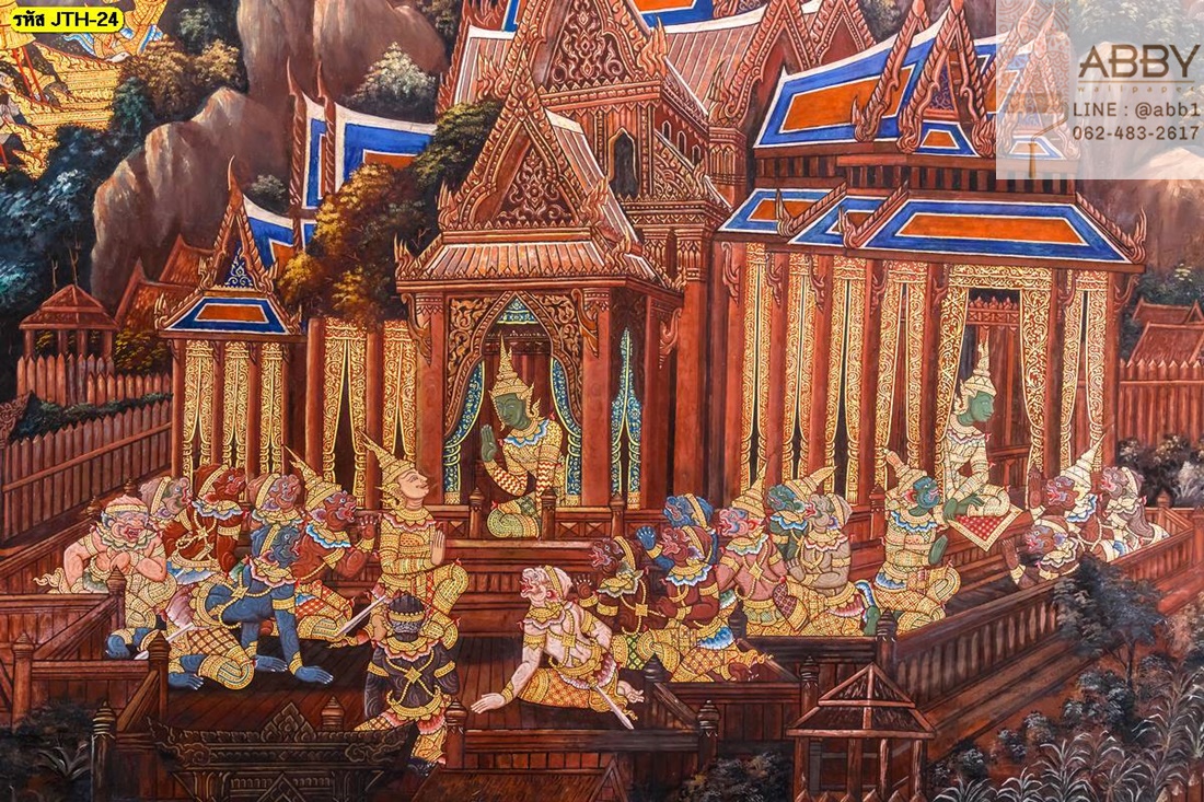 ภาพวาดจิตรกรรมไทยเรื่องรามเกียรติ์