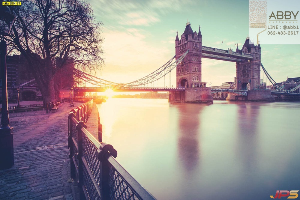 วอลเปเปอร์ภาพสะพานที่พระอาทิตย์ขึ้นในกรุงลอนดอน