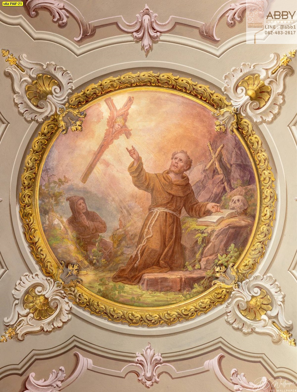 ภาพวาดการตีตราของเซนต์ฟรานซิสแห่งอัสซีซีในโบสถ์